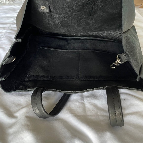 Lara B designs Hand Painted Leather Tote Bag - Picture 4 of 5